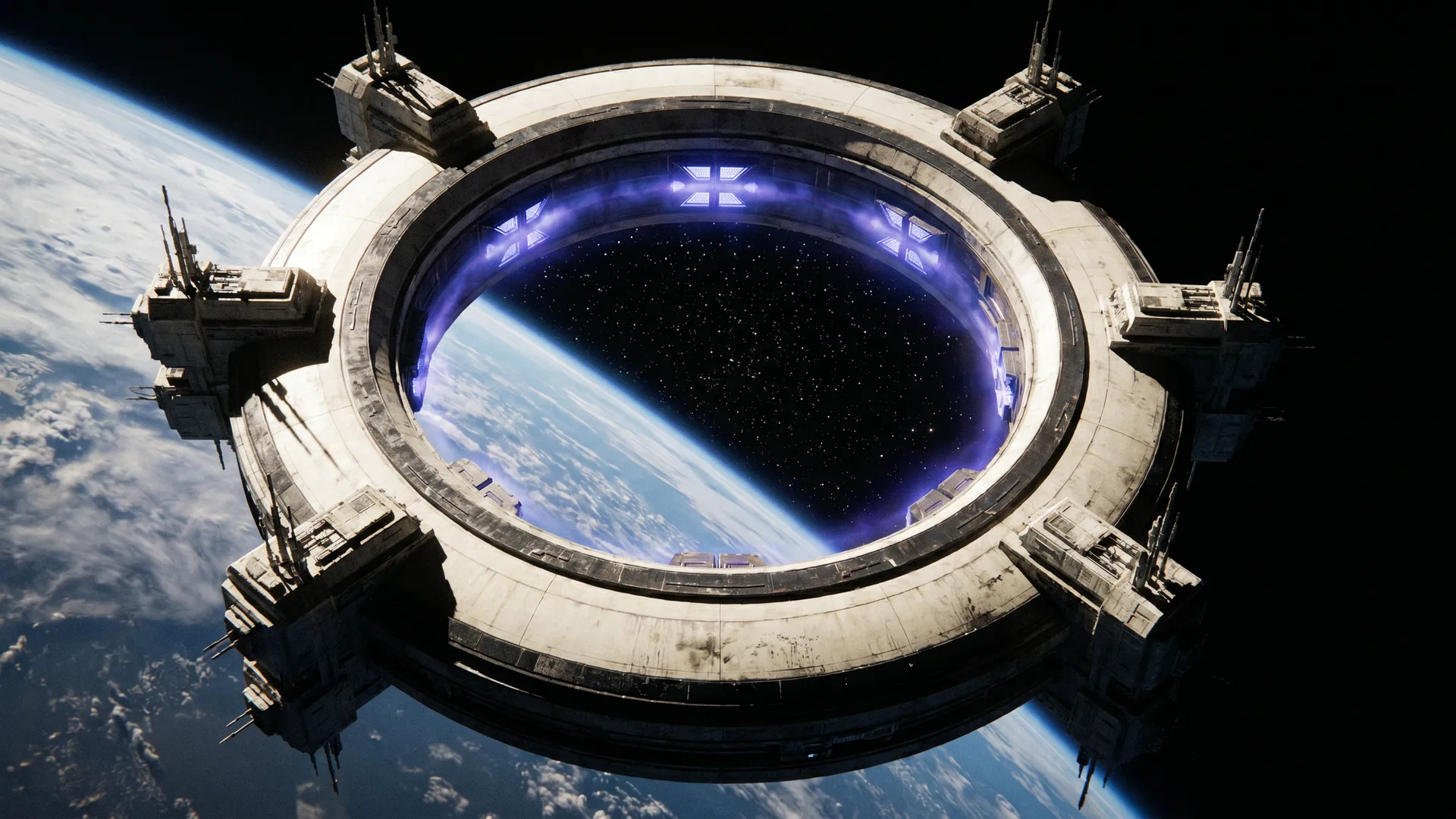 The Velanthra Gate ring in low Earth orbit — your passage through it begins here